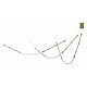 Подвесная люстра Indigo Corda 14010/3P Brass V000064L
