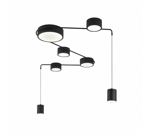 Потолочный светильник Indigo Modulo 14028/7С Black V000160L Потолочный светильник Indigo Modulo 14028/7С Black V000160L
