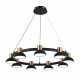 Подвесная люстра Indigo Traforo 11059/9P Black V000183L