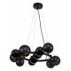 Подвесная люстра Indigo Molecola 11018/11P Black V000195