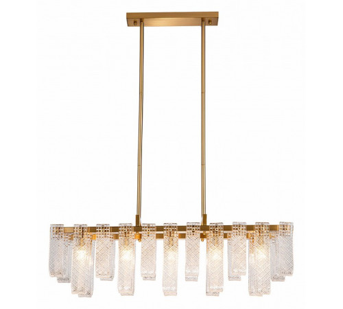 Люстра на штанге Indigo Brina 12027/10PL Brass V000367 Люстра на штанге Indigo Brina 12027/10PL Brass V000367