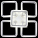 Потолочная люстра Natali Kovaltseva Spektr HIGH-TECH LED LAMPS 82022 BLACK