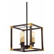 Подвесная люстра Lumina Deco Waldorf LDP 1140-4 BK+MD