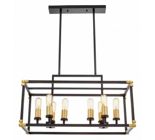 Подвесная люстра Lumina Deco Waldorf LDP 1140-8 BK+MD