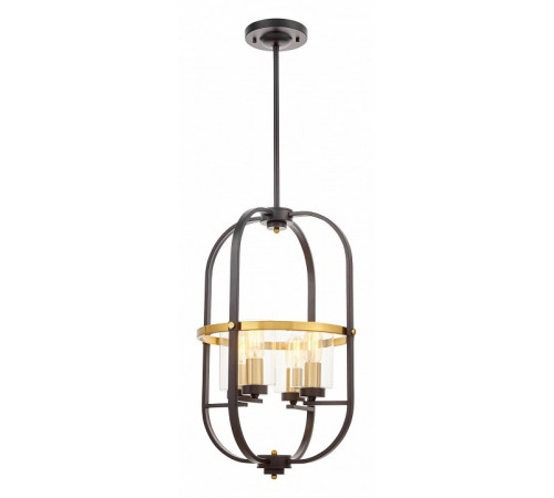 Подвесная люстра Lumina Deco Monterey LDP 1141-4 BK+MD Подвесная люстра Lumina Deco Monterey LDP 1141-4 BK+MD