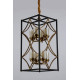 Подвесная люстра Lumina Deco Quadrato LDP 1223-8 BK+MD