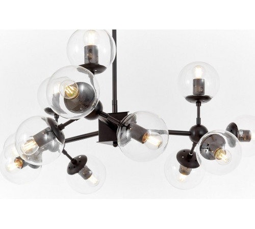 Люстра на штанге Lumina Deco Zodiak LDP 160-12 BK+PR Люстра на штанге Lumina Deco Zodiak LDP 160-12 BK+PR