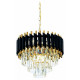 Подвесная люстра Lumina Deco Funneli LDP 6003-400 BK+F.GD