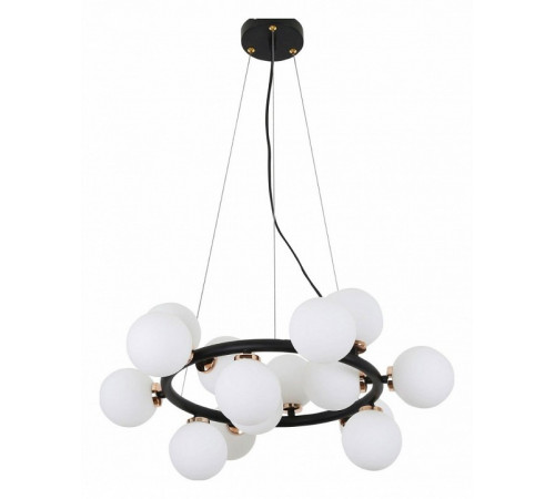 Подвесная люстра Lumina Deco Marsiada LDP 6033-15 BK+MD Подвесная люстра Lumina Deco Marsiada LDP 6033-15 BK+MD