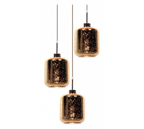 Подвесная люстра Lumina Deco Alacosmo LDP 6811-3 RD R.GD