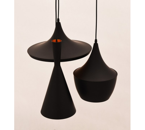 Подвесная люстра Lumina Deco Foggi LDP 7712-3 BK