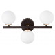 Бра Lumina Deco Marsiada LDW 6033N-3 BK+F.GD