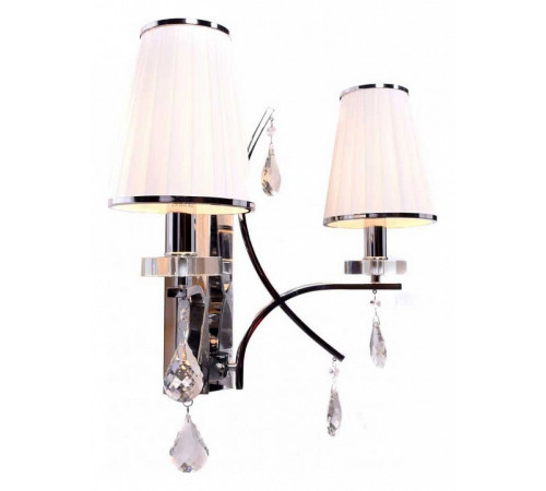 Бра Lumina Deco Glamour LDW 66247-2 WT+CHR Бра Lumina Deco Glamour LDW 66247-2 WT+CHR