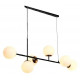 Подвесная люстра iLamp Golden 9136P/6 BK-WH