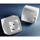 Выключатель одноклавишный Mono Electric Octans IP20 10А 250В бело-серый 104-020001-100