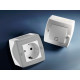 Выключатель одноклавишный проходной Mono Electric Octans IP20 10А 250В бело-серый 104-020001-109