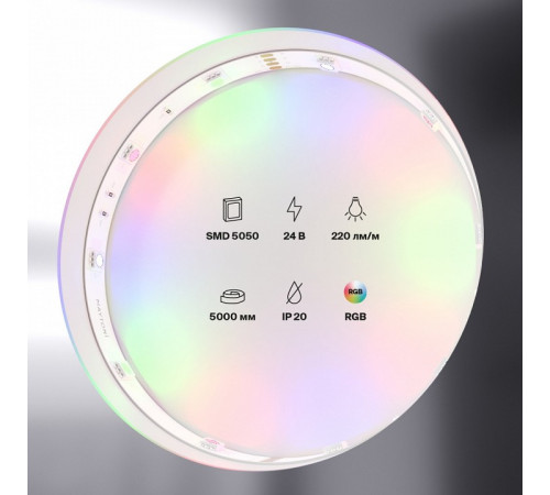 Светодиодная лента Maytoni Technical 24В 5050 7,2Вт/м RGB IP20 10166