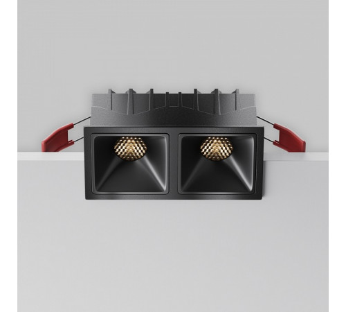 Встраиваемый светильник Maytoni Alfa Led Downlight DL043-02-10W3K-SQ-B-1 Встраиваемый светильник Maytoni Alfa Led Downlight DL043-02-10W3K-SQ-B-1
