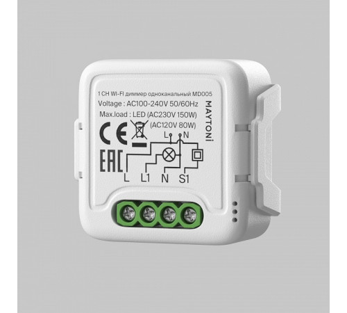 Wi-Fi диммер одноканальный Maytoni MD005 Wi-Fi диммер одноканальный Maytoni MD005