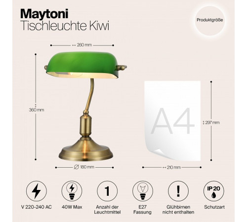 Настольная лампа Maytoni Kiwi Z153-TL-01-BS Настольная лампа Maytoni Kiwi Z153-TL-01-BS