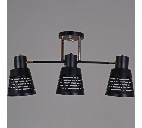 Потолочная люстра Reluce 06074-3.3-03 BK+FG
