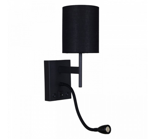 Бра Reluce 86210-9.2-001KT LED3W+E14 BK