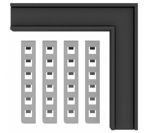 Внутренний угол-соединитель для встраиваемого магнитного шинопровода ST Luce Skyline 48 ST1007.449.12