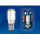 Лампа светодиодная (UL-00000179) Uniel E14 4W 3000K прозрачная LED-Y16-4W/WW/E14/CL PLZ04WH