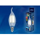 Лампа светодиодная филаментная (UL-00000306) Uniel E14 6W 3000K матовая LED-CW35-6W/WW/E14/FR PLS02WH