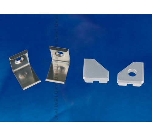 Комплект заглушек и скоб Uniel UFE-N03 SILVER A POLYBAG UL-00000623