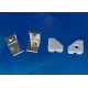 Комплект заглушек и скоб Uniel UFE-N03 SILVER A POLYBAG UL-00000623