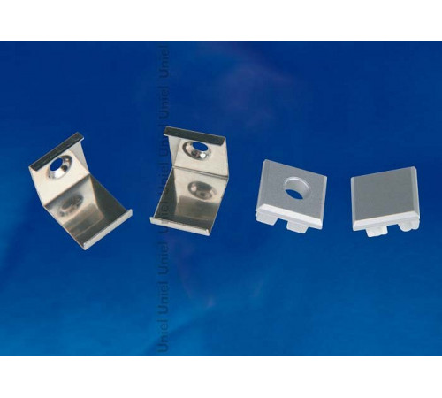 Комплект заглушек и скоб Uniel UFE-N05 SILVER A POLYBAG UL-00000625