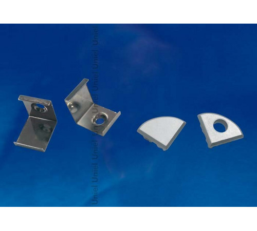Комплект заглушек и скоб Uniel UFE-N06 SILVER A POLYBAG UL-00000626