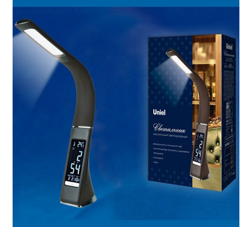 Настольная лампа (UL-00001816) Uniel TLD-542 Black/LED/300Lm/5000K/Dimmer