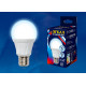 Лампа светодиодная (UL-00002004) Uniel E27 10W 6500K матовая LED-A60 10W/DW/E27/FR PLP01WH