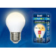 Лампа светодиодная (UL-00002377) Uniel E27 6W 3000K матовая LED-G45-6W/WW/E27/FR/MB PLM11WH