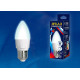 Лампа светодиодная (UL-00002412) Uniel E27 7W 4000K матовая LED-C37 7W/NW/E27/FR PLP01WH