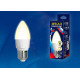 Лампа светодиодная (UL-00002414) Uniel E27 7W 3000K матовая LED-C37 7W/WW/E27/FR PLP01WH