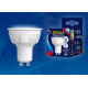 Лампа светодиодная (UL-00002421) Uniel GU10 6W 4000K матовая LED-JCDR 6W/NW/GU10/FR PLP01WH