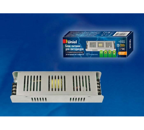 Блок питания (UL-00002432) Uniel 12V 200W IP20 16,7A UET-VAS-200A20 12V IP20 Блок питания (UL-00002432) Uniel 12V 200W IP20 16,7A UET-VAS-200A20 12V IP20