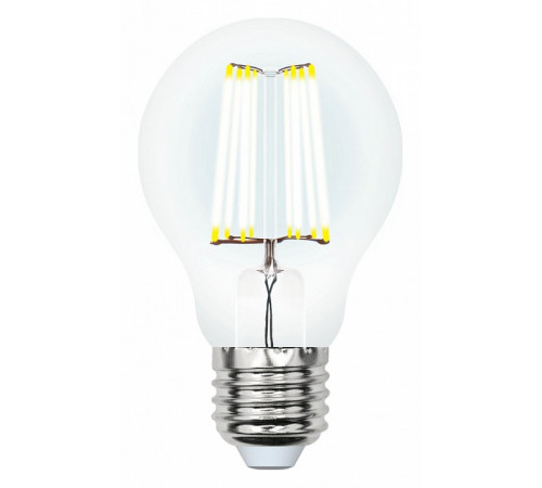 Лампа светодиодная филаментная (UL-00002626) Uniel E27 10W 4000K прозрачная LED-A60-10W/NW/E27/CL PLS02WH Лампа светодиодная филаментная (UL-00002626) Uniel E27 10W 4000K прозрачная LED-A60-10W/NW/E27/CL PLS02WH