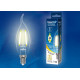 Лампа светодиодная филаментная (UL-00002863) Uniel E14 5W 3000K LED-CW35-5W/WW/E14/CL/DIM GLA01TR