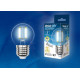 Лампа светодиодная филаментная (UL-00002871) Uniel E27 5W 4000K LED-G45-5W/NW/E27/CL/DIM GLA01TR