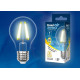 Лампа светодиодная филаментная (UL-00002872) Uniel E27 7W 3000K LED-A60-7W/WW/E27/CL/DIM GLA01TR
