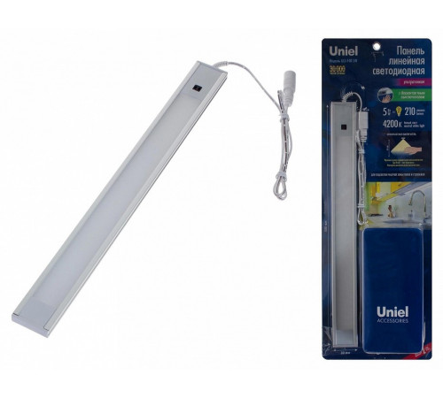 Мебельный светодиодный светильник (UL-00002881) Uniel ULI-F40-5W/4200K Sensor IP20 Silver Мебельный светодиодный светильник (UL-00002881) Uniel ULI-F40-5W/4200K Sensor IP20 Silver