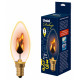 Лампа декоративная (UL-00002981) Uniel E14 3W золотистая IL-N-C35-3/RED-FLAME/E14/CL