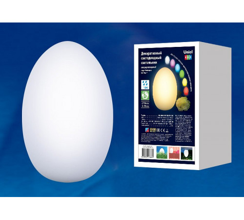 Уличный светодиодный светильник (UL-00003302) Uniel ULG-R003 019/RGB IP54 Egg Уличный светодиодный светильник (UL-00003302) Uniel ULG-R003 019/RGB IP54 Egg