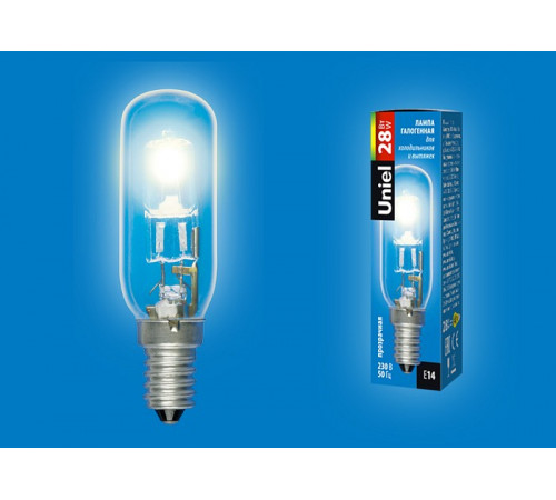 Лампа галогенная (UL-00005665) Uniel E14 28W прозрачная HCL-28/CL/E14/F25 Special Лампа галогенная (UL-00005665) Uniel E14 28W прозрачная HCL-28/CL/E14/F25 Special