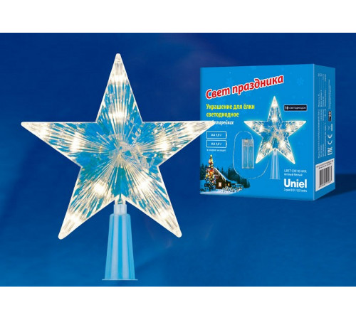 Украшение звезда Uniel ULD-H1515-010/STB/2AA WARM WHITE STAR-2 UL-00005761 Украшение звезда Uniel ULD-H1515-010/STB/2AA WARM WHITE STAR-2 UL-00005761