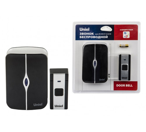 Звонок электронный (UL-00006438) Uniel UDB-093W-R1T1-36S-BL/WH Звонок электронный (UL-00006438) Uniel UDB-093W-R1T1-36S-BL/WH